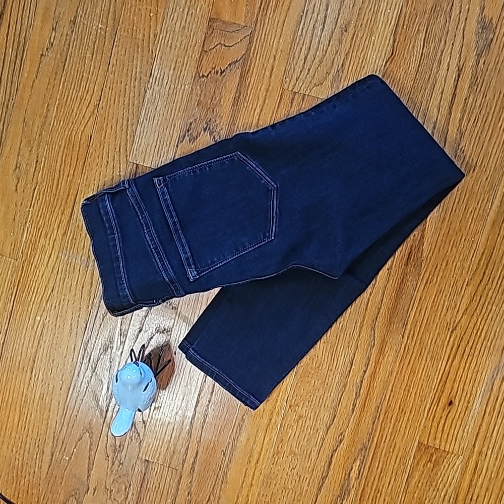 J. Crew 10" High-Rise Skinny dark blue jeans size 25P... like new!